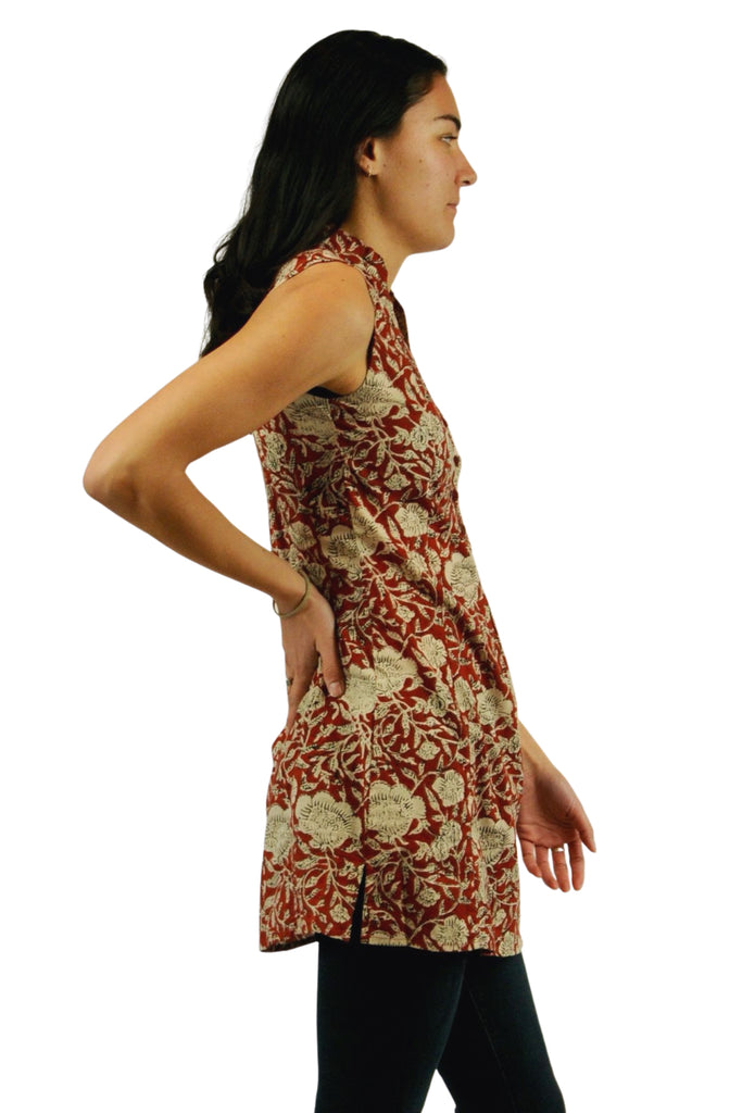 Vines Of Wine Cotton Tunic