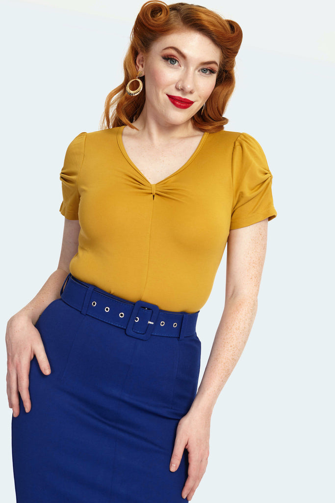 Cobalt Cutie Pencil Skirt