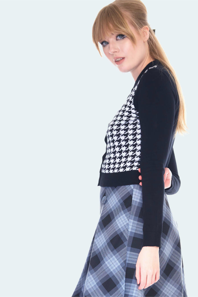 Mildred Hounds Tooth Cardigan