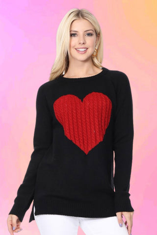 Love Heart Knit Top