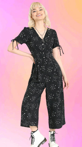 Red Ribbon Smocked Jumpsuit